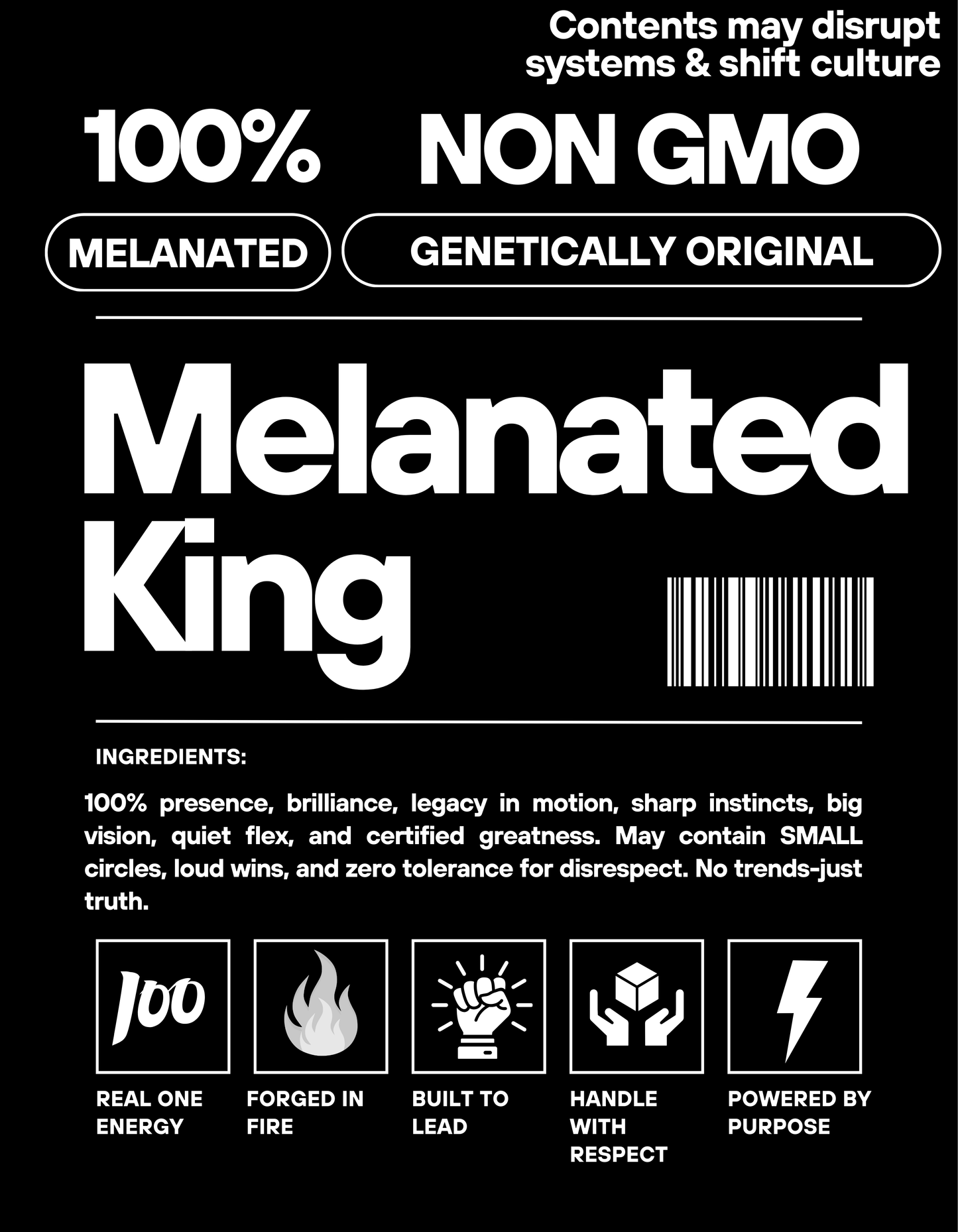 Melanated King Statement Tee