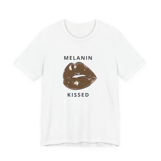 Melanin Kissed T‑Shirt — Brown Lip Graphic Tee