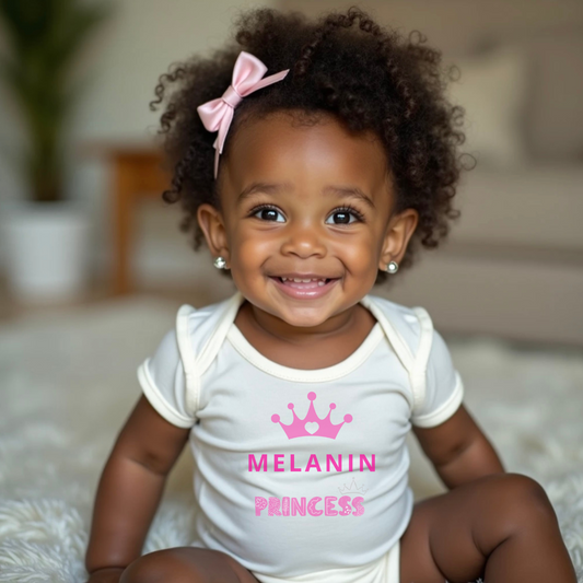 Melanin Princess Infant Onesie
